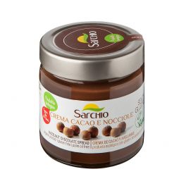 Crema SARCHIO cacao y Avellanas S/A BIO 200 gr